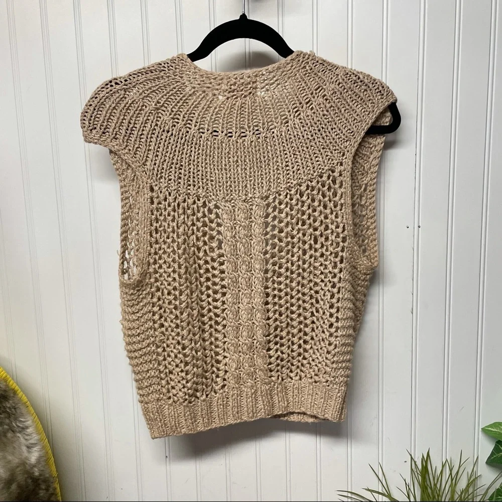 Jennifer Applegate Crochet BOHO Vest Size Small